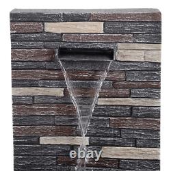 Outdoor Water Feature Fountains Electric Waterfall Feature Garden Cascading Deco