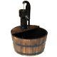 Outsunny Barrel Water Fountain Garden Decorative Water Feature With Electric Pump
