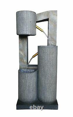 Oxford Pouring Columns Garden Water Feature Outdoor Fountain