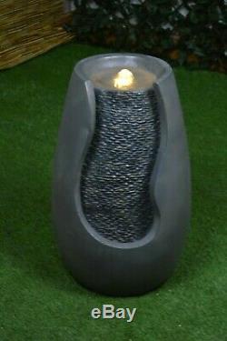 PALL MALL Water Feature Fountain Indoor Garden Stone LED Light Self-Contained