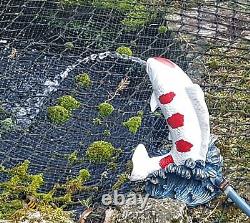 POND SPITTER KOI FISH GARDEN WATER FOUNTAIN FEATURE STATUE 1.5m HOSE NEW &