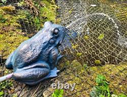 POND WATER FOUNTAIN SPITTER FROG LARGE GARDEN FEATURE STATUE 2m HOSE