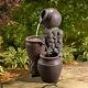 Ppeaktop Outdoor Garden Patio Pot Waterfall Water Fountain Feature Vfd8210-uk