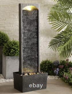 Peaktop LED Stone Water Fountain Outdoor Garden Feature RJ-19041-UK