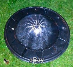 Pebble Pool Solar or Mains Fountain Garden Water Feature LED Lights