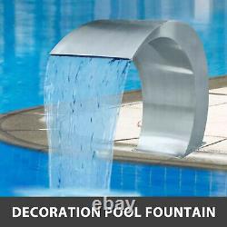 Pool Water Fountain Stainless Steel Pond Garden Swimming Pool Waterfall Fountain