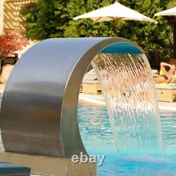 Pool Water Fountain Stainless Steel Pond Garden Swimming Waterfall Hardware New