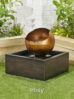 Pooling Sphere inc LED By Kelkay Easy Fountain Water Feature 45214L