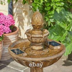 Queensbury Solar Water Feature Garden Fountain Decorative Patio Centrepiece Lawn