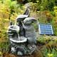 Rabbit Solar Water Fountain Led Solar Water Feature Home Garden Decoration