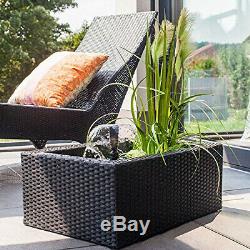 Rattan Garden Water Feature Fountain Surround Indoor/Outdoor Pond Self Contain