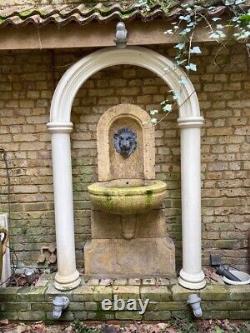 Reclaimed Ornamental Garden stone 2 columns and arch- No water fountain incl