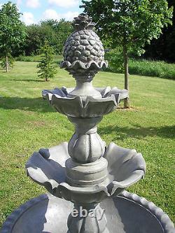 Regal Three Tier Garden Fountain Water Feature 3 Tiered Cascade Outdoor Patio