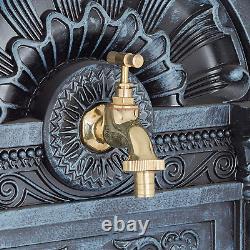 Relaxdays Wall Water Fountain Antique-Style Nostalgic Garden Patio Faucet