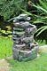 Rocky Waterfall Tiered Outdoor Garden Led Light Fountain Water Feature Ornament
