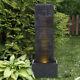 S/m/l Garden Outdoor Cascading Water Feature Fountain Electric Water Pump W Led
