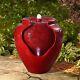 Sold Out Peaktop Outdoor Décor Garden Red Led Water Pump Fountain Water Feature