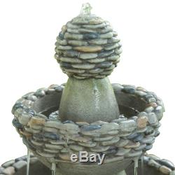 SOLD OUT Peaktop Outdoor Garden Waterfall 3-Tier Water Pump Fountain Feature FI0