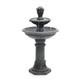 Serenity 2 Tier Water Fountain Self-contained Polyresin Water Feature 96cm Tall