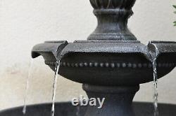 Serenity 2 Tier Water Fountain Self-Contained Polyresin Water Feature 96cm Tall