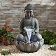 Serenity Buddha Garden Water Feature Fountain Led Self Contained 55cm Bronze New
