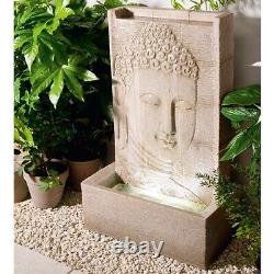 Serenity Buddha Water Wall Feature Fountain Self Contained 80cm Garden Ornament