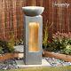Serenity Cascade Garden Water Feature Outdoor Fountain Led Light Patio Decor New