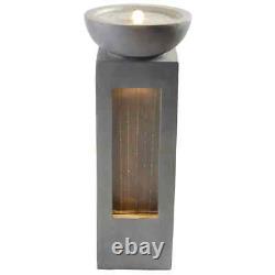 Serenity Cascade Garden Water Feature Outdoor Fountain LED Light Patio Decor NEW