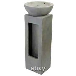 Serenity Cascade Garden Water Feature Outdoor Fountain LED Light Patio Decor NEW