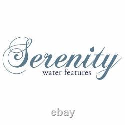 Serenity Cascade Spiral Water Feature Outdoor LED Patio Fountain Garden Planter