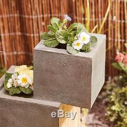 Serenity Cascade Water Feature Fountain Outdoor 74cm Garden Ornament Planter NEW