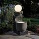 Serenity Cascading Bowl Water Feature Globe Light 78cm Garden Fountain Ornament