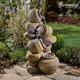 Serenity Cascading Pots Water Feature Led Self Contained 72cm Garden Fountain
