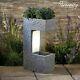 Serenity Cascading Water Feature Planter Led 70cm Garden Fountain Ornament New