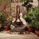 Serenity Duck Pond Garden Water Feature Cascade Self Contained 60cm Ornament New