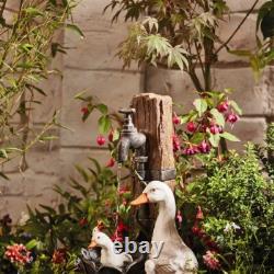 Serenity Duck Pond Garden Water Feature Cascade Self Contained 60cm Ornament NEW