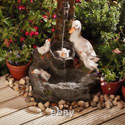 Serenity Duck Pond Garden Water Feature Cascade Self Contained 60cm Ornament NEW