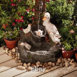 Serenity Duck Pond Garden Water Feature Cascade Self Contained 60cm Ornament NEW