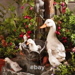 Serenity Duck Pond Garden Water Feature Cascade Self Contained 60cm Ornament NEW