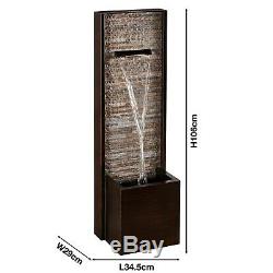 Serenity Free Standing Cascading Wall Water Feature 1m Garden Fountain Ornament