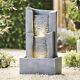 Serenity Garden 60cm Vertical Slate Waterfall Feature Led Outdoor Fountain New