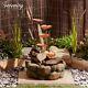 Serenity Garden Water Feature Cascade Lily Pad Contained 79cm Fountain Ornament