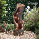 Serenity Tree Trunk Cascade Water Feature Led 78cm Garden Fountain Ornament New