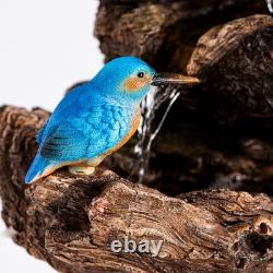 Serenity Tree Trunk Water Feature LED Lights 63cm Tall Garden Fountain Pump