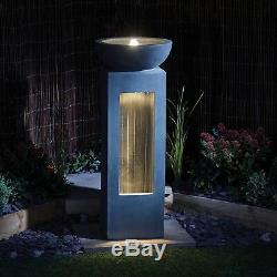Serenity Water Feature Garden Fountain LED Lights Self Contained Garda Ornament