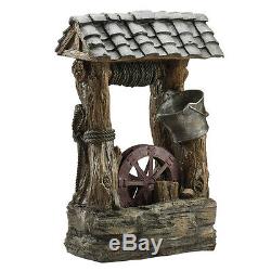 Serenity Wishing Well Water Feature Fountain 69cm Indoor Outdoor Garden Ornament