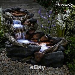 Serenity Xl Cascade Stream Water Led 1.47m Garden Fountain New