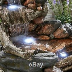 Serenity XL Cascade Stream Water Feature LED 1.47m Garden Fountain Ornament NEW