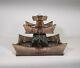 Small Oriental Garden Tranquillity Fountain Water Feature In Sepia