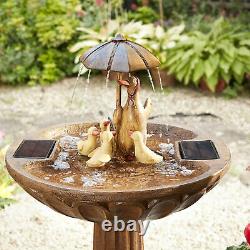 Smart Garden Duck Family Solar Water Feature Outdoor Garden Water Fountain